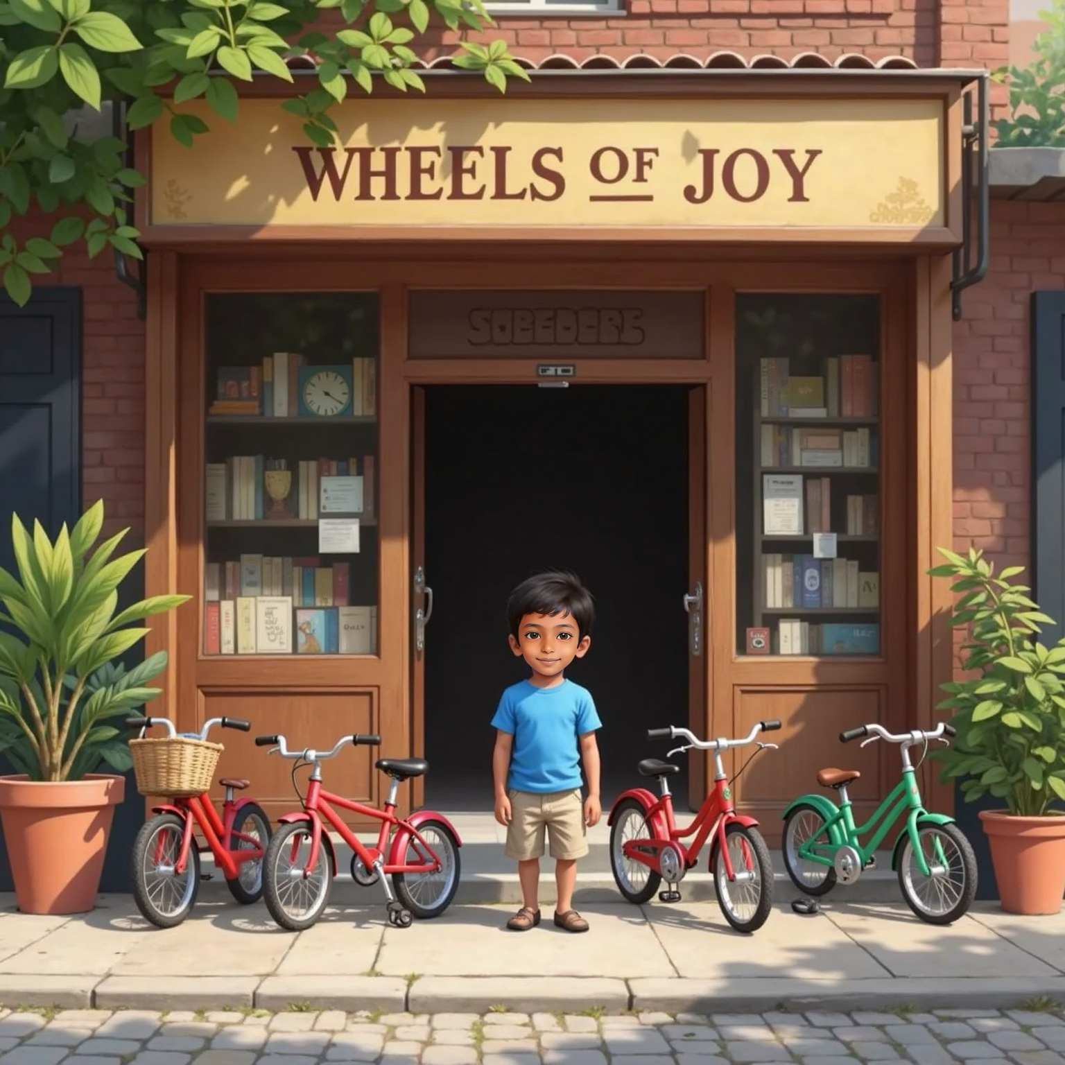 Outside a small shop in fresh morning light, Siva Avaneesh stands admiring six bikes lined in a neat row.